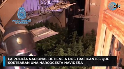 La Policía Nacional detiene a dos traficantes que sorteaban una narcocesta navideña