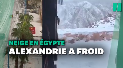 En Égypte, la neige tombe pour la première fois depuis 10 ans