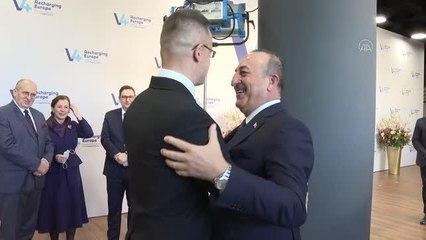 BUDAPEŞTE - Bakan Çavuşoğlu, V4 + Türkiye Dışişleri Bakanları toplantısına katıldı