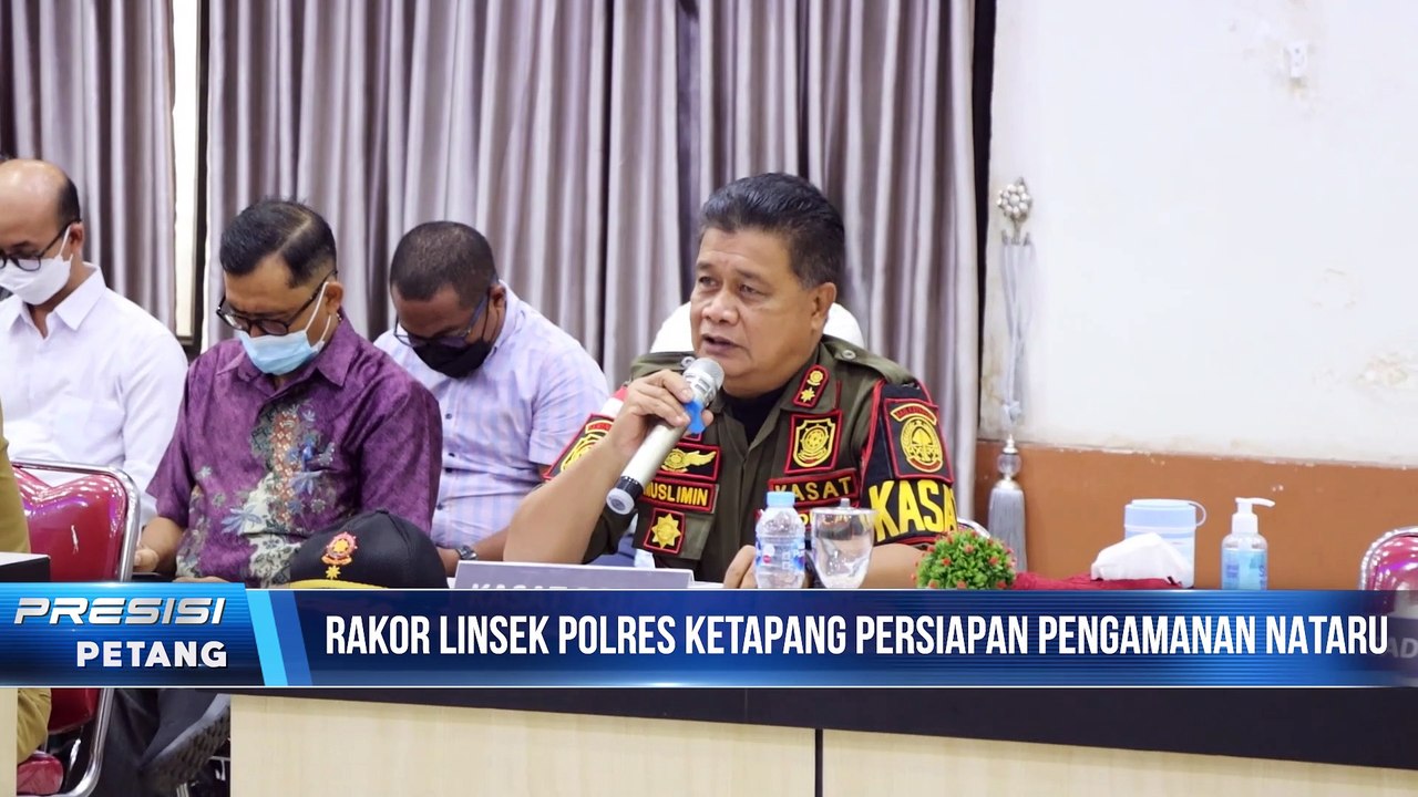 Rakor Linsek Polres Ketapang Persiapan Pengamanan Nataru