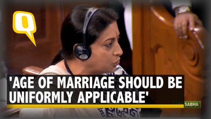 Download Video: Smriti Irani Introduces Child Marriage Bill in Lok Sabha Amid Opposition Uproar