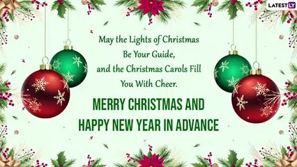 Merry Christmas 2021 & Happy New Year In Advance Wishes: Greetings and Images To Send on Xmas Day!