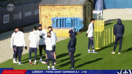 Replay : 15 minutes d'entraînement avant FC Lorient - Paris Saint-Germain