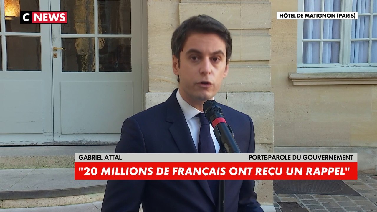 Gabriel Attal : «La campagne de vaccination va continuer de monter en puissance, y compris après les fêtes»