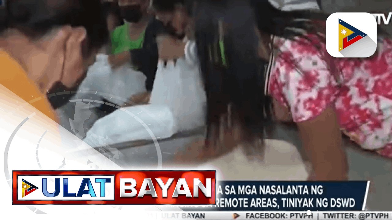 DSWD, nakapagbigay na ng higit P18.2-M halaga ng tulong sa mga apektado ng Bagyong Odette; Mga nakatira sa malalayong lugar, nasimulan na rin mabigyan ng tulong