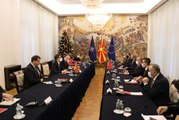 ?TBMM Başkanı Şentop, Kuzey Makedonya Cumhurbaşkanı Pendarovski ile görüştü