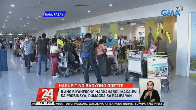 Ilang biyaherong naghahabol makauwi sa probinsya, dumagsa sa paliparan | 24 Oras