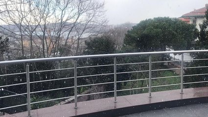 Son Dakika! Art arda yapılan uyarıların ardından İstanbul'da beklenen kar yağışı başladı