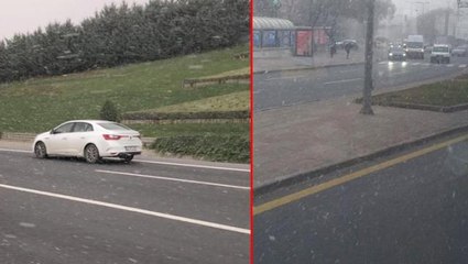 Son Dakika! Art arda yapılan uyarıların ardından İstanbul'da beklenen kar yağışı başladı