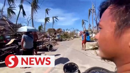 Food running out, Philippine typhoon survivors warn