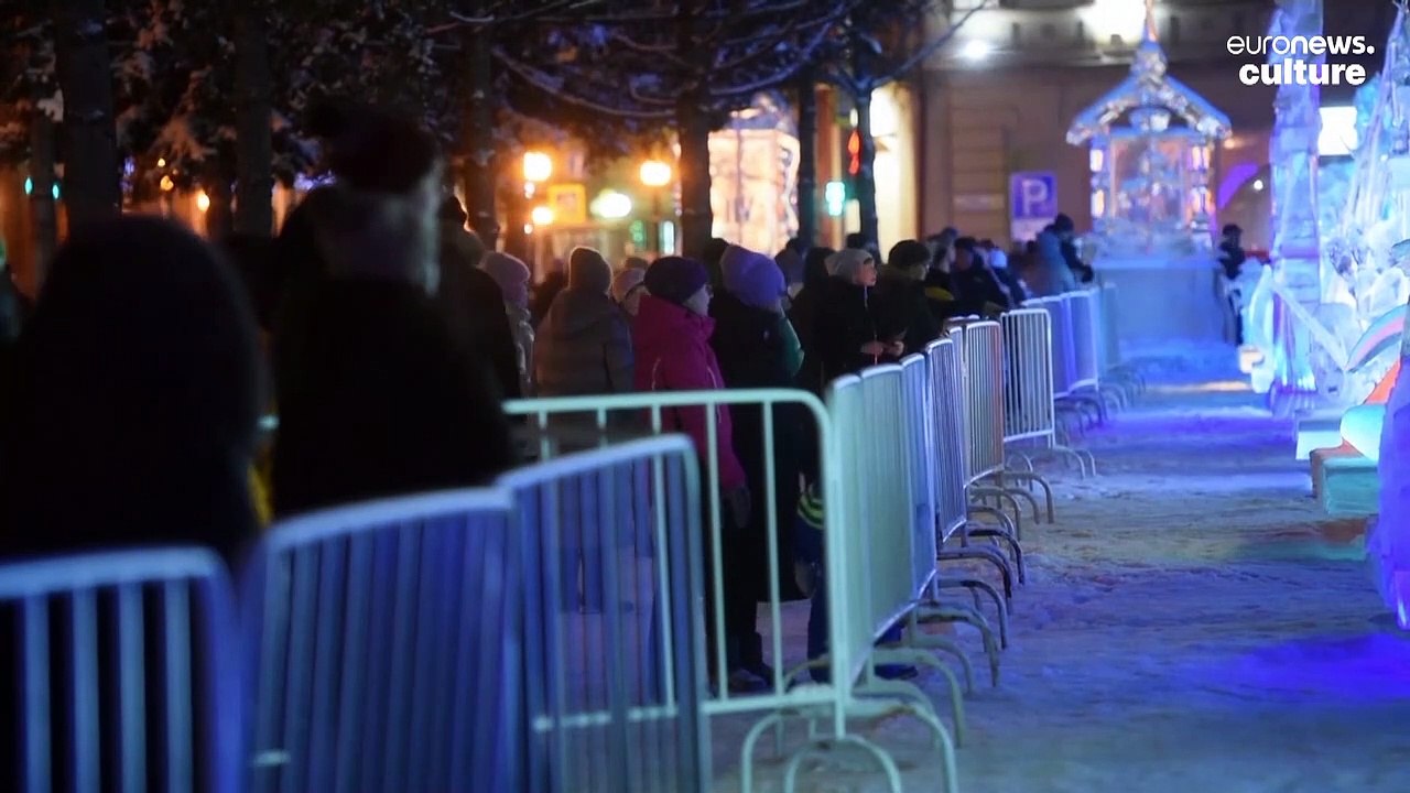 Ice sculpture festival transforms Russian city into a winter wonderland
