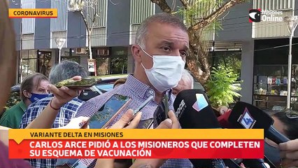 Télécharger la video: Carlos Arce pidió a los misioneros que completen su esquema de vacunación