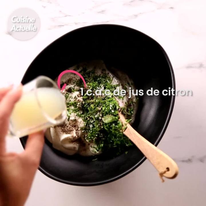 CUISINE ACTUELLE Sauce fromage blanc pour dips crudités Vidéo