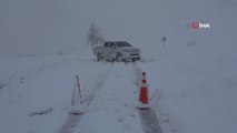Muş-Kulp-Diyarbakır kara yolu kar nedeniyle trafiğe kapandı