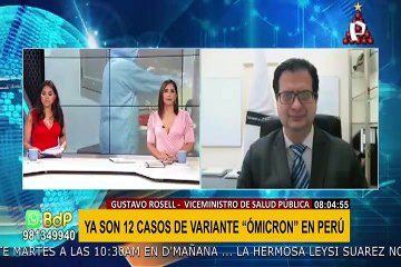 Viceministro de Salud tras aumento de casos Ómicron en el Perú: "La recomendación es tener la tercera dosis"