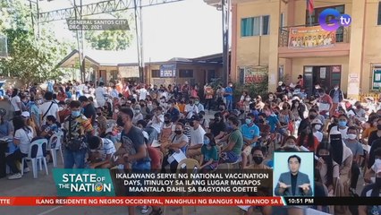 Ikalawang serye ng National Vaccination Days, itinuloy sa ilang lugar matapos maantala dahil sa Bagyong Odette | SONA