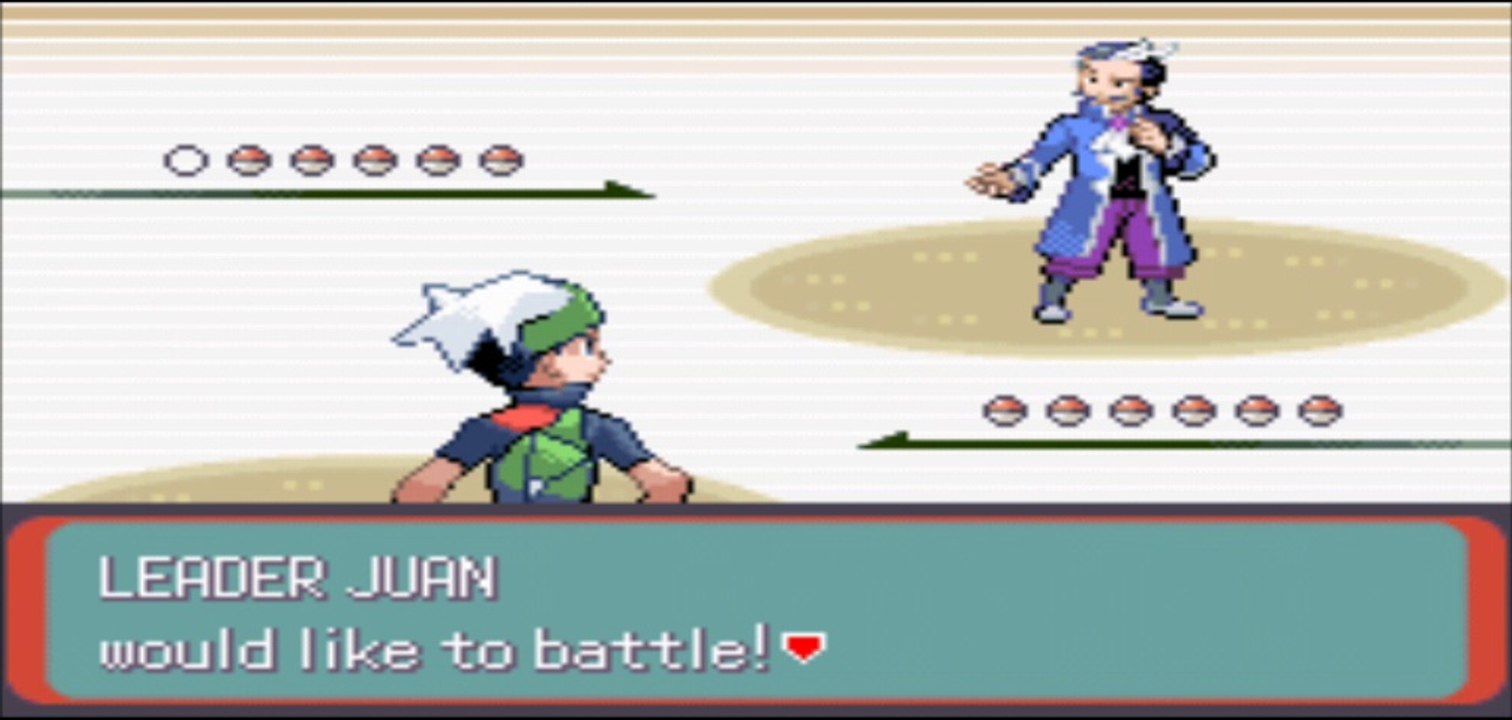 Pokemon Emerald - Sootopolis Gym Leader Battle: Juan