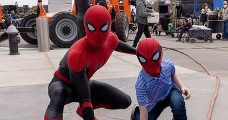 Le petit garçon qui a sauvé sa soeur d'une attaque de chien a passé une journée de tournage avec Tom Holland