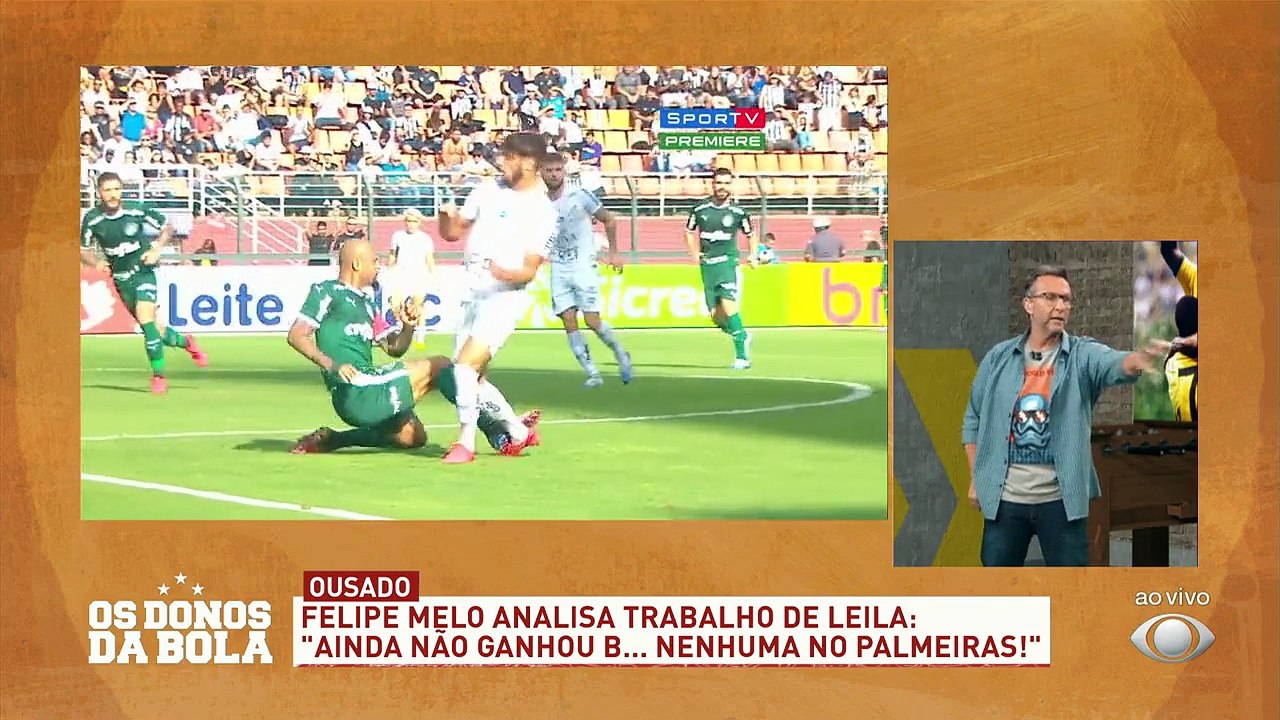 Será que Felipe Melo tem ranço da Leila? A nova presidente do Palmeiras optou por não renovar com o volante... O jogador afirmou que ela "ainda não ganhou bosta nenhuma"...#OsDonosdaBola