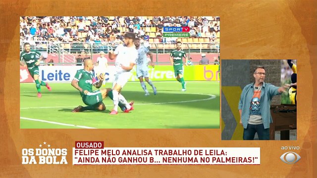 Será que Felipe Melo tem ranço da Leila? A nova presidente do Palmeiras optou por não renovar com o volante... O jogador afirmou que ela ainda não ganhou bosta nenhuma ...#OsDonosdaBola