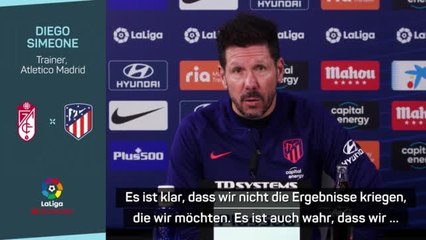 Simeone: “Wenn ich etwas habe, dann Geduld”