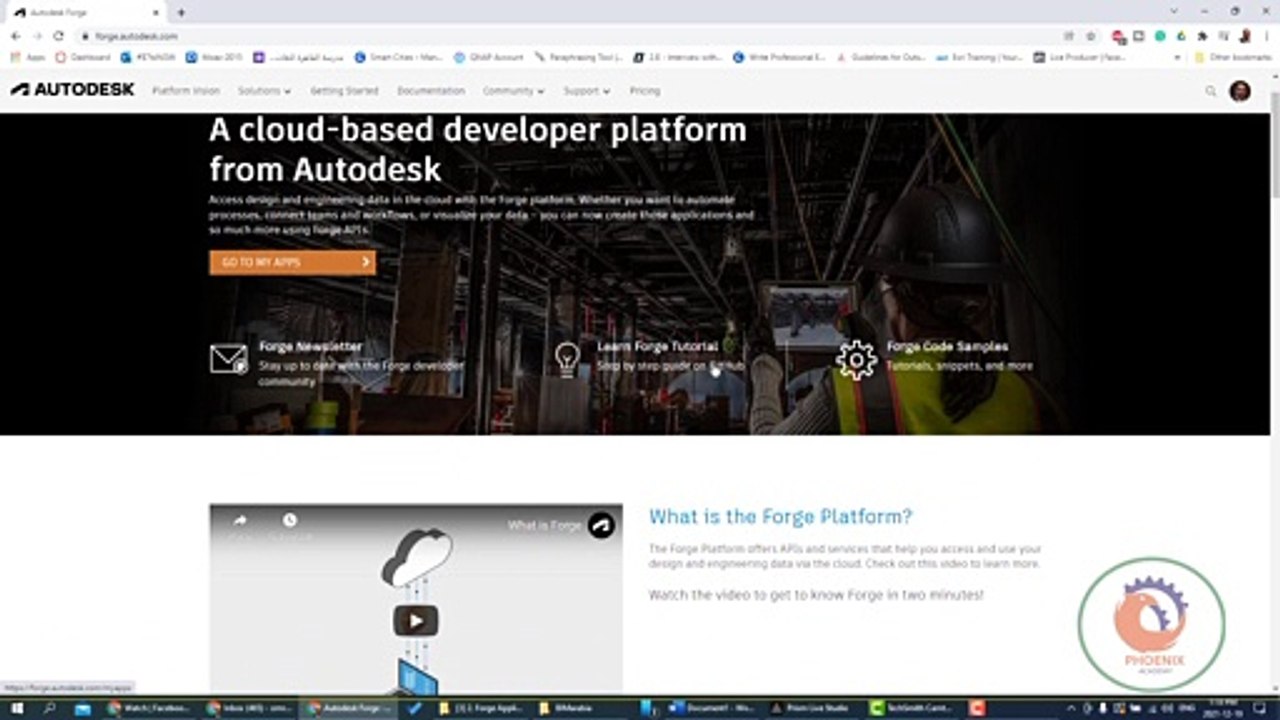 autodesk forge  بدايات