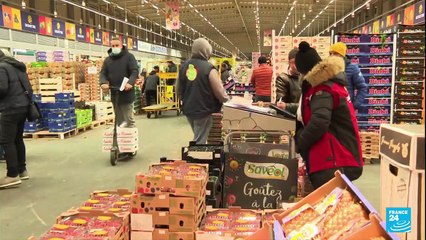France : effervescence au marché de Rungis malgré l'ombre du Covid qui plane sur les fêtes de fin d'année