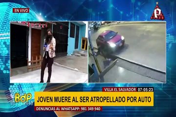 VES: vecinos reclaman falta de veredas tras muerte de joven atropellado por auto