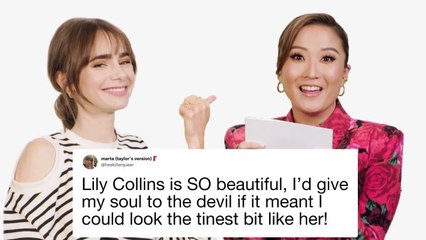 Lily Collins & Ashley Park Compete in a Compliment Battle