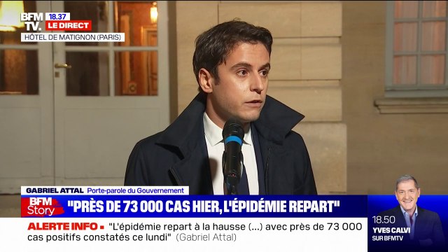 Gabriel Attal: La hausse très forte du variant Omicron semble être tirée par une augmentation très forte des contaminations chez les 20-40 ans