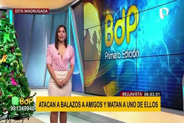 Sicarios disparan más de 20 balas contra dos hombres en auto en Bellavista