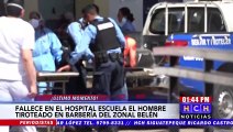 ¡En el Hospital Escuela! Fallece hombre tiroteado en barbería del Zonal Belén