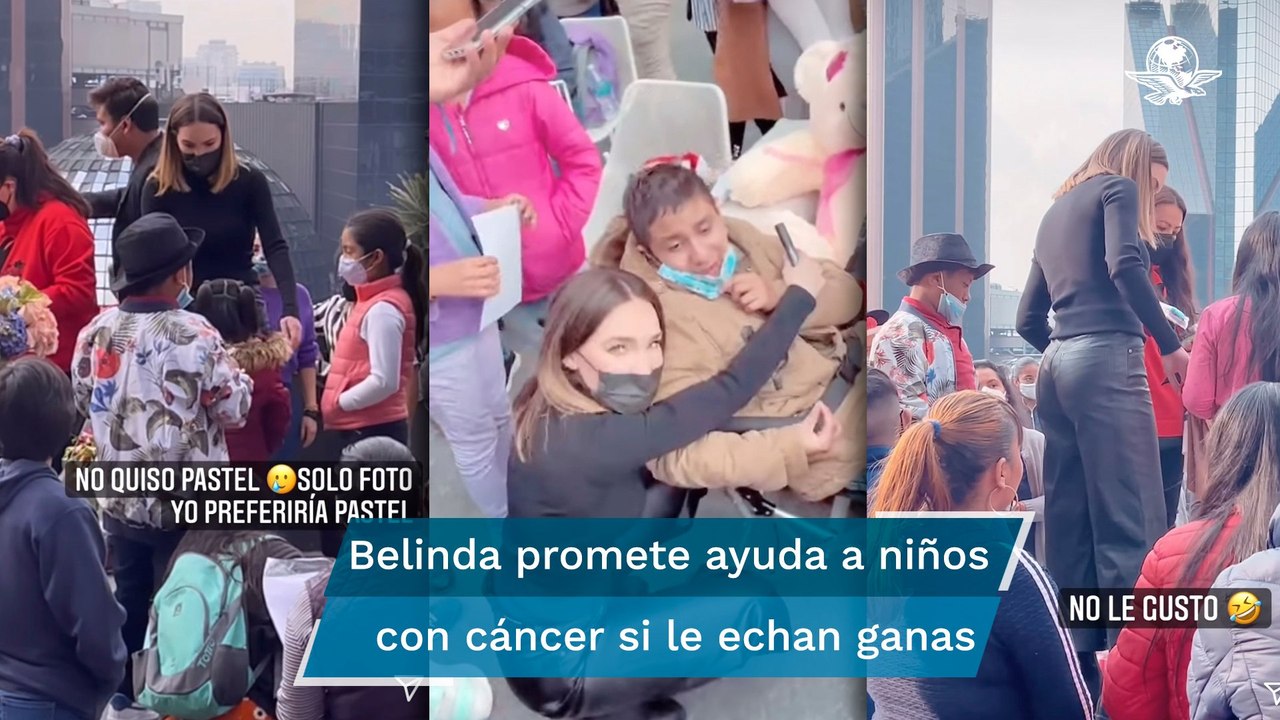 Belinda ayuda con tratamientos de quimioterapia a niños con cáncer