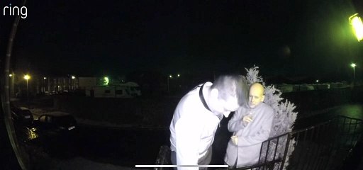 Man Stumbles at Doorstep