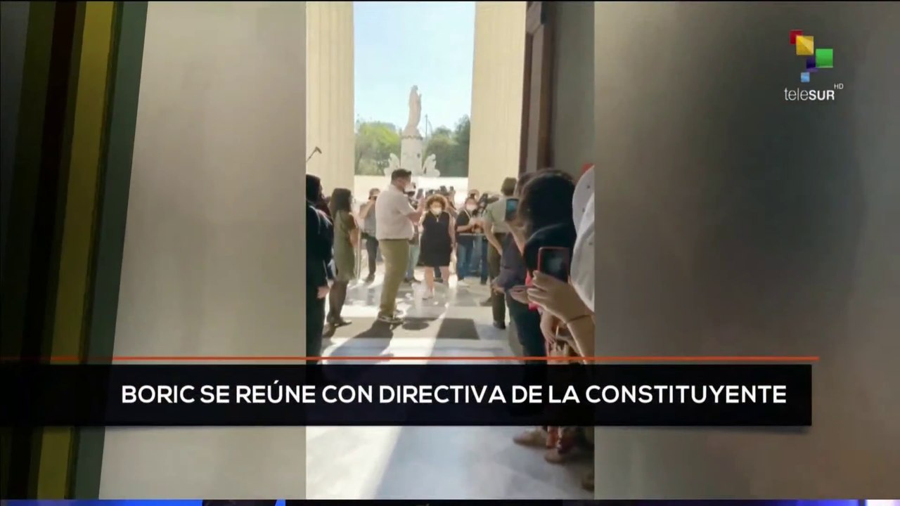 teleSUR Noticias 14:30 21-12: Gabriel Boric sostiene diálogos con directivos de la constitución