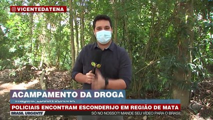 Policiais encontram refinaria com muita maconha em matagal Mais informações em: band.com.br/brasilurgente #BrasilUrgente