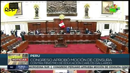 下载视频: teleSUR Noticias 16:30 21-12: Perú: Congreso aprueba democión del cargo a Ministro de Educación