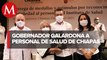 Gobernador de Chiapas entrega reconocimientos a trabajadores del Sector Salud