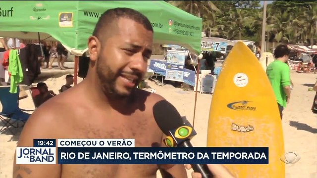 Calor, praias cheias e hotéis praticamente lotados. Assim foi o primeiro dia de verão no Rio.