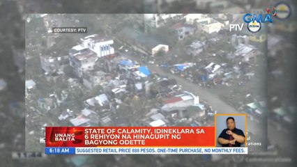 State of calamity, idineklara sa 6 rehiyon na hinagupit ngg bagyong Odette | UB