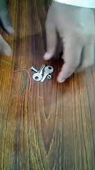 how to make wire stripper. using key lifehack.