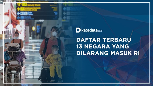 Daftar Terbaru 13 Negara yang Dilarang Masuk RI | Katadata Indonesia