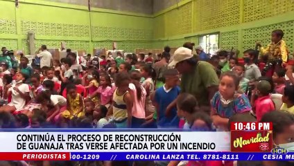 Continúan los trabajos en la Isla de Guanaja tras terrible incendio ocurrido en Octubre