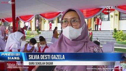 Ibu Iriana Joko Widodo Tinjau Vaksinasi Covid-19 untuk Anak di Bandung, Jawa Barat