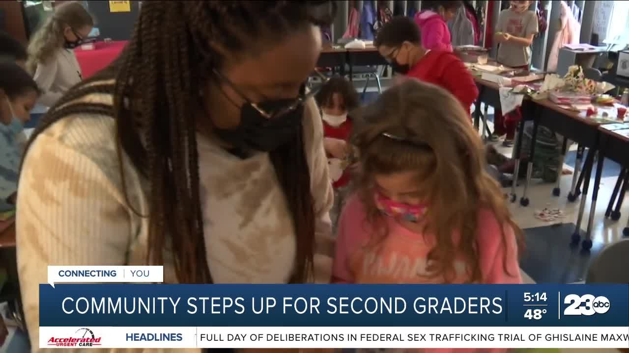 Community steps up for second graders