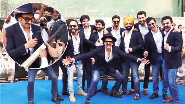 Ranveer Singh With Starcast Of 83 Promoting Movie At Filmcity