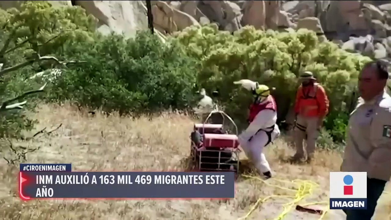 INM auxilió a 163 mil 469  migrantes en 2021 | Noticias con Ciro Gómez Leyva