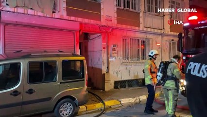 Beyoğlu’nda 7 katlı apartmanın bodrum katında korkutan yangın! Zor kurtuldular