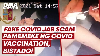 Fake COVID jab scam in Italy | GMA News Feed