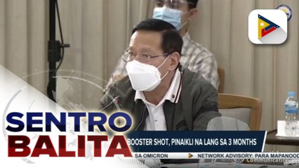 DOH: Interval para sa booster shot, pinaikli na lang sa 3 months